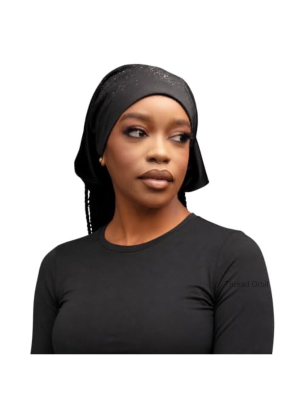 Satin-Lined Waterproof Rain Scarf Bandana Hairbrella Womens Rain Hat
